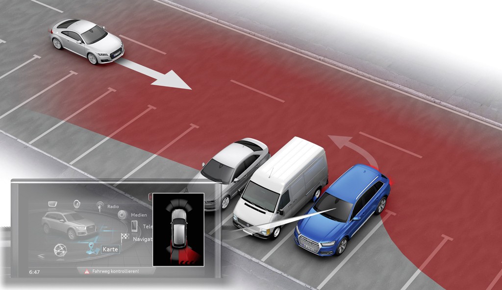 Sistema de asistencia trasero para el tráfico transversal