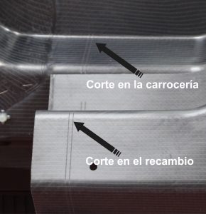 Corte de recambio de fibra de carbono