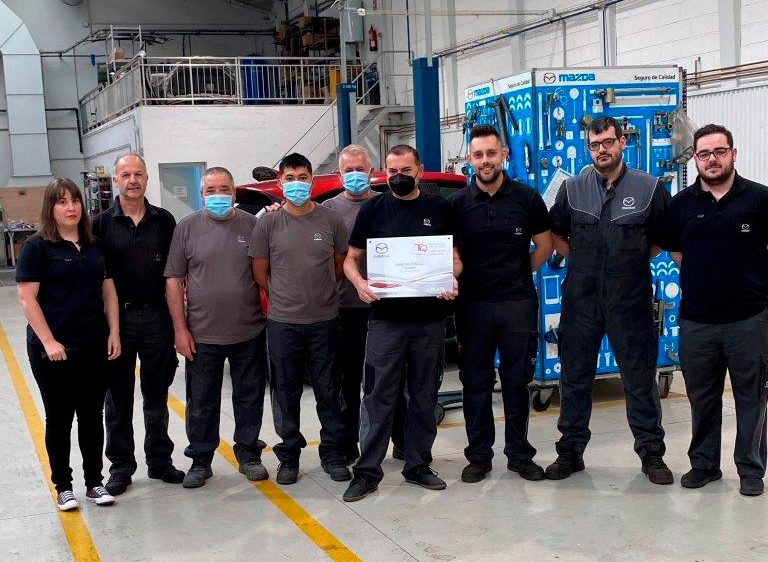 Foto conjunta de empleados de talleres Sanz