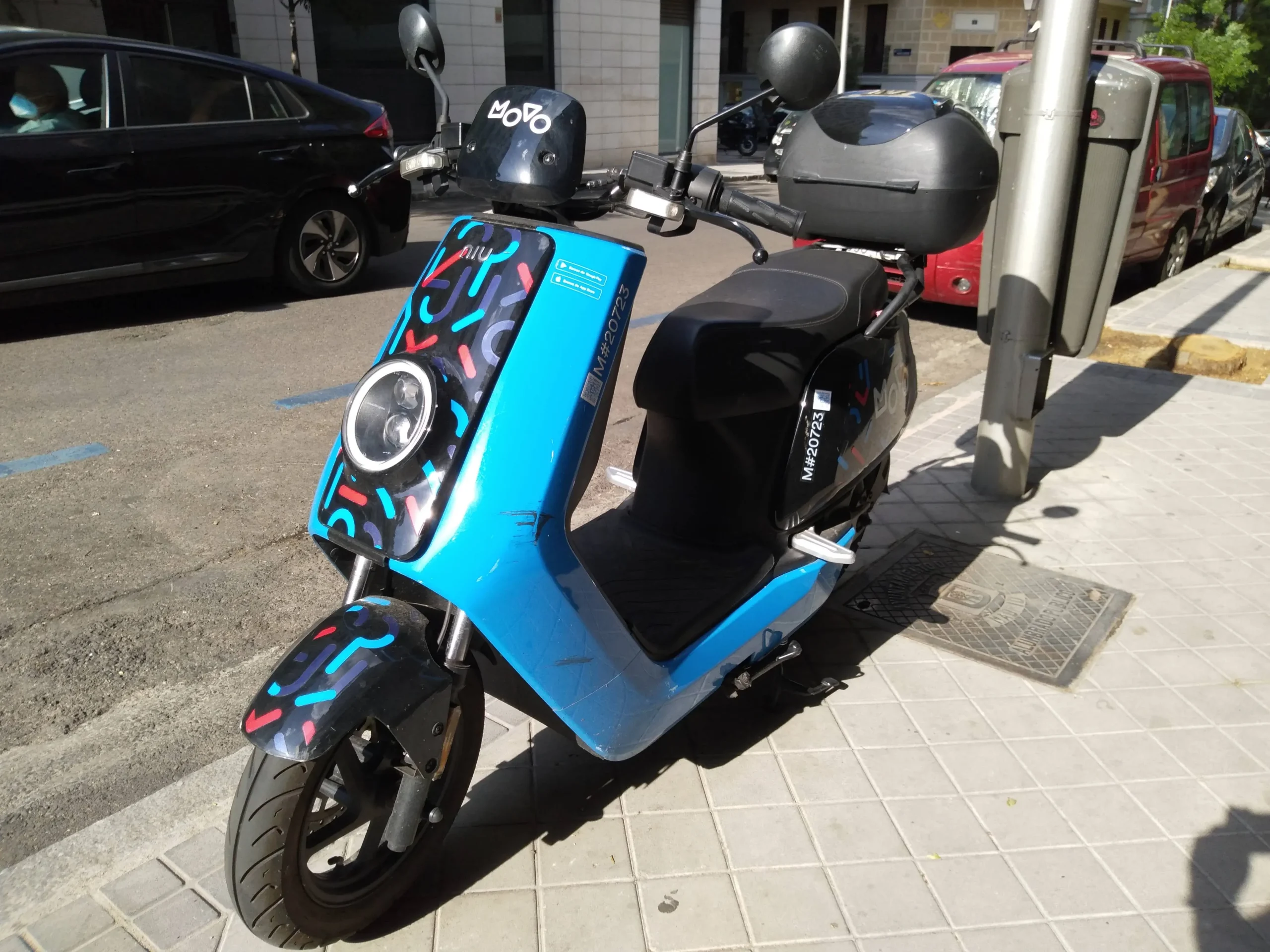 moto eléctrica de sharing