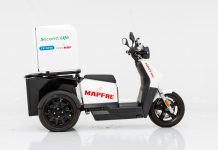 motocicleta para la recarga de vehículos eléctricos